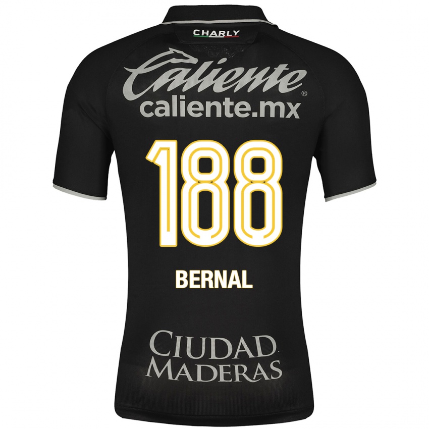 Mujer Camiseta Juan Bernal #188 Negro 2ª Equipación 2023/24 La Camisa Argentina