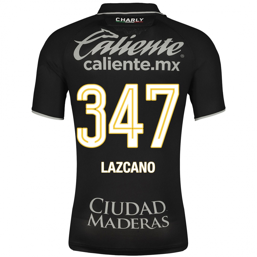 Mujer Camiseta Evan Lazcano #347 Negro 2ª Equipación 2023/24 La Camisa Argentina
