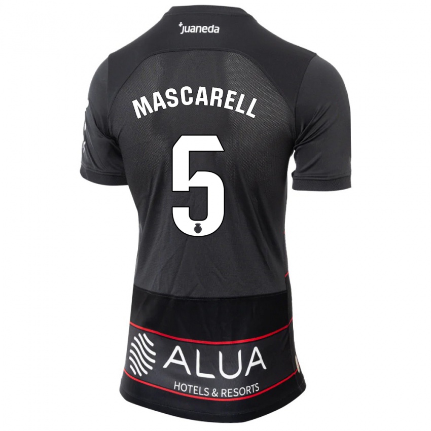 Mujer Camiseta Omar Mascarell #5 Negro 2ª Equipación 2023/24 La Camisa Argentina