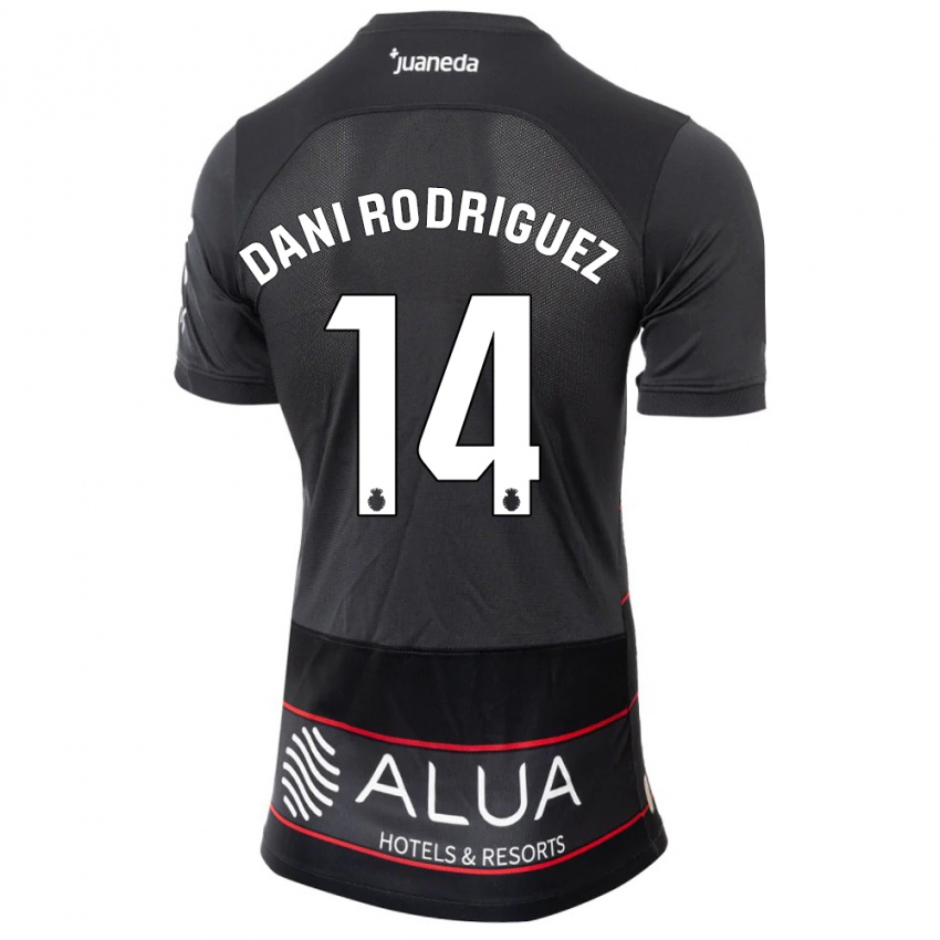 Mujer Camiseta Dani Rodríguez #14 Negro 2ª Equipación 2023/24 La Camisa Argentina