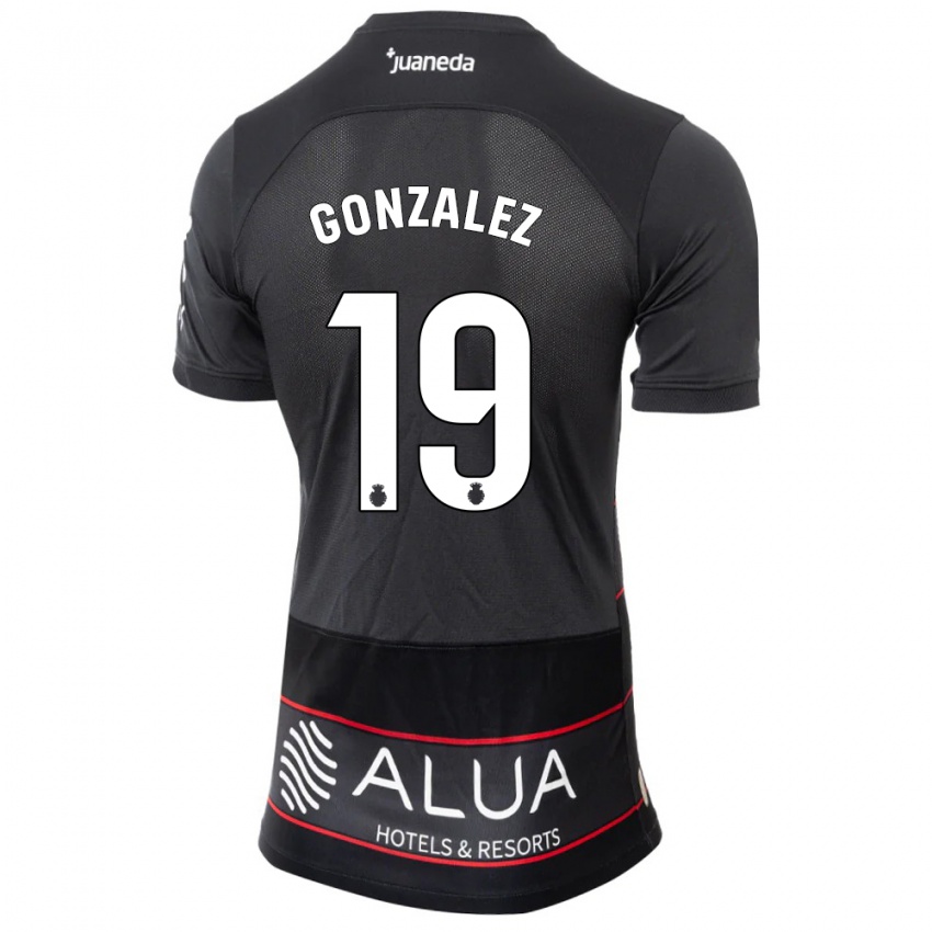 Mujer Camiseta Adrià González #19 Negro 2ª Equipación 2023/24 La Camisa Argentina