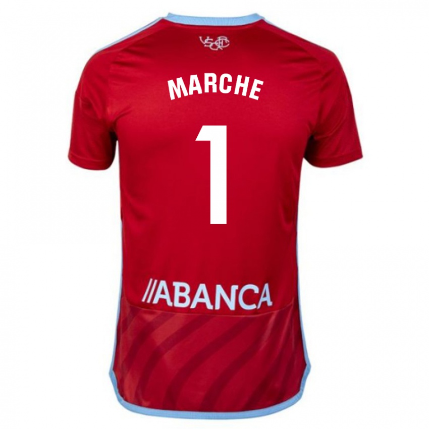 Mujer Camiseta Agustin Marchesin #1 Rojo 2ª Equipación 2023/24 La Camisa Argentina