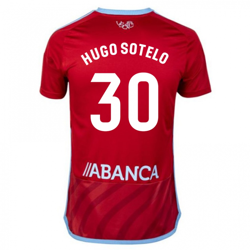 Mujer Camiseta Hugo Sotelo #30 Rojo 2ª Equipación 2023/24 La Camisa Argentina