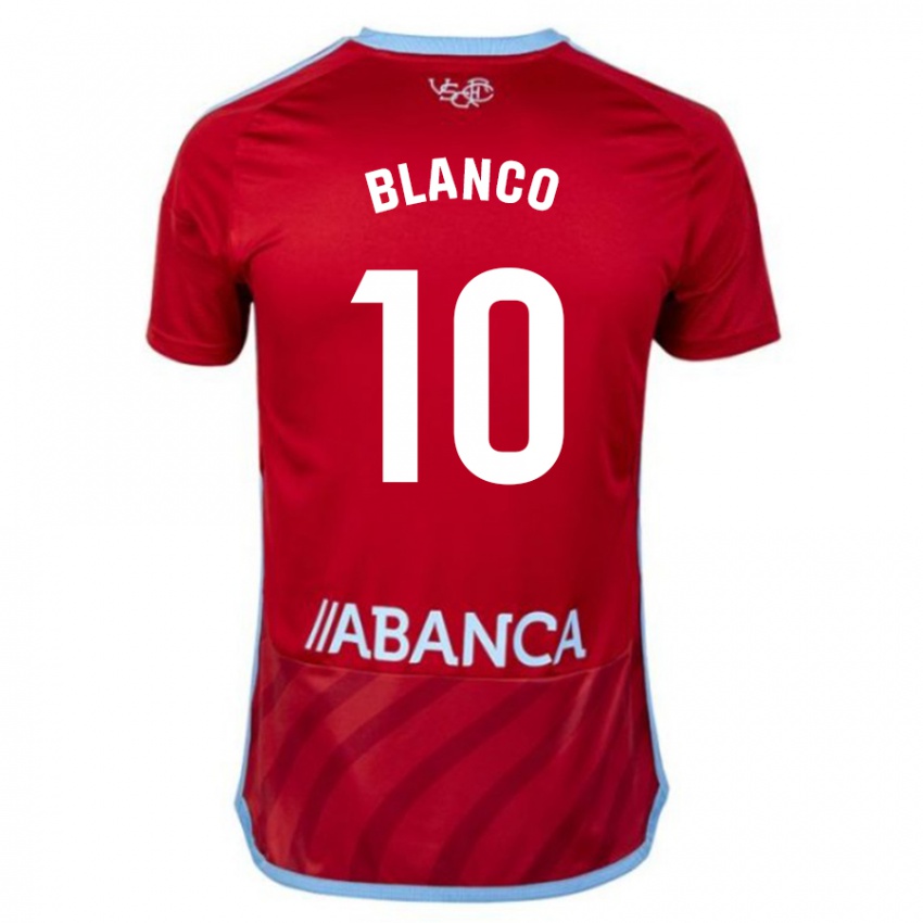 Mujer Camiseta Raul Blanco #10 Rojo 2ª Equipación 2023/24 La Camisa Argentina
