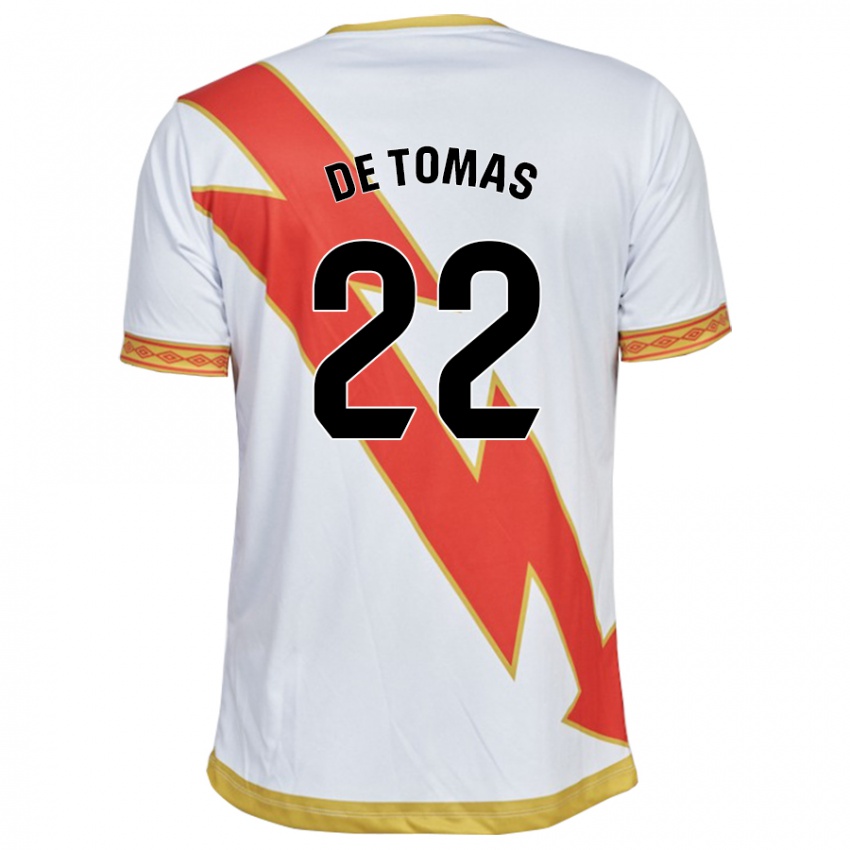 Niño Camiseta Raúl De Tomás #22 Blanco 1ª Equipación 2023/24 La Camisa Argentina