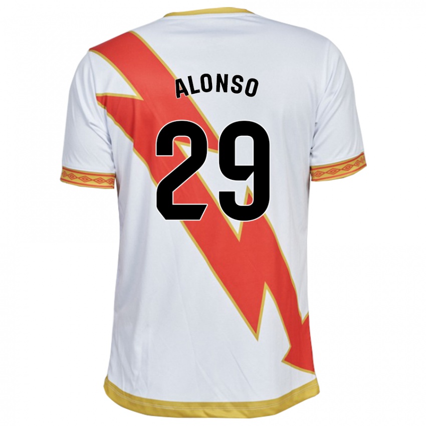 Niño Camiseta Sergio Alonso #29 Blanco 1ª Equipación 2023/24 La Camisa Argentina