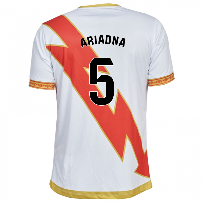 Niño Camiseta Ariadna Rovirola Moreno #5 Blanco 1ª Equipación 2023/24 La Camisa Argentina