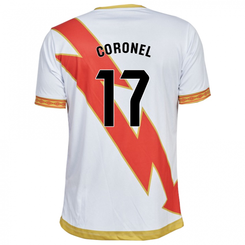 Niño Camiseta Mariela Del Carmen Coronel #17 Blanco 1ª Equipación 2023/24 La Camisa Argentina