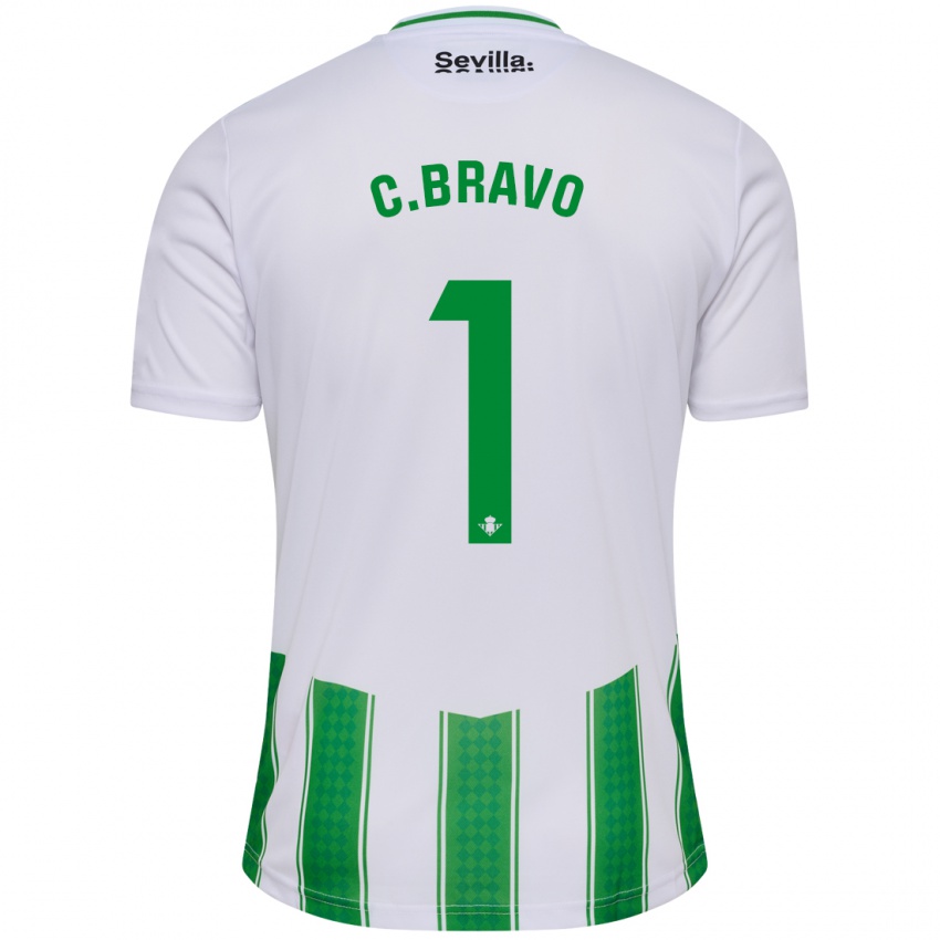 Niño Camiseta Claudio Bravo #1 Blanco 1ª Equipación 2023/24 La Camisa Argentina