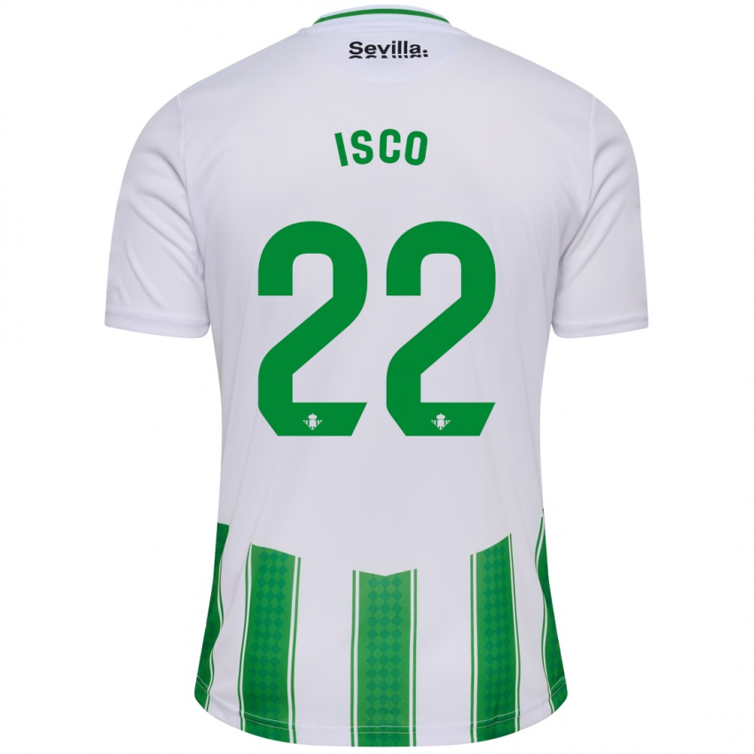 Niño Camiseta Isco #22 Blanco 1ª Equipación 2023/24 La Camisa Argentina