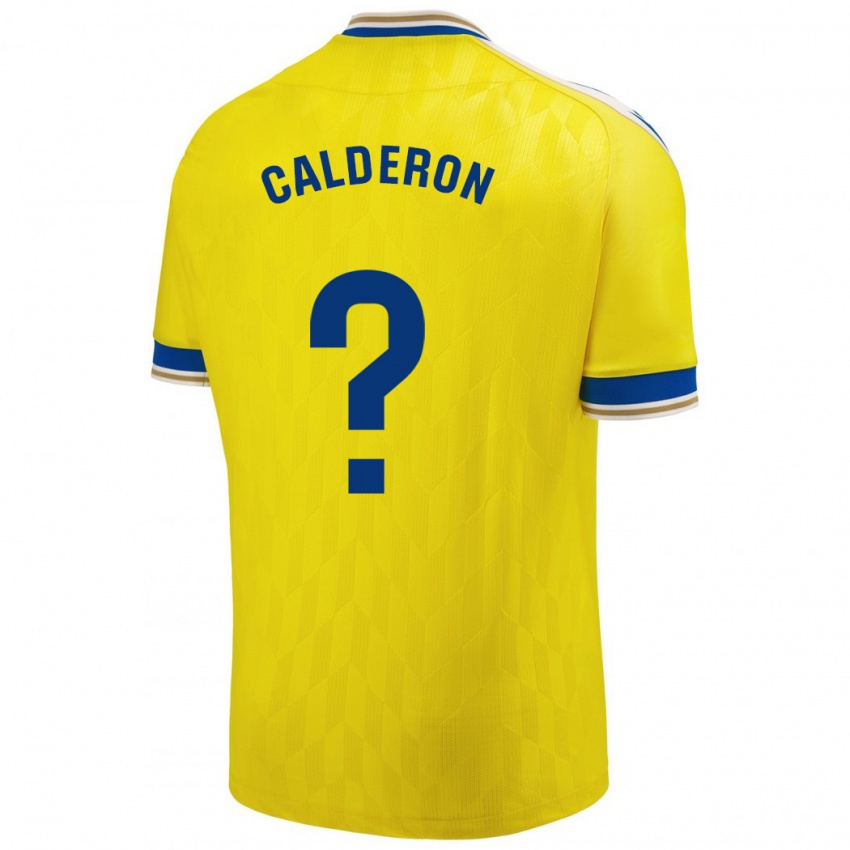 Niño Camiseta Martín Calderón #0 Amarillo 1ª Equipación 2023/24 La Camisa Argentina