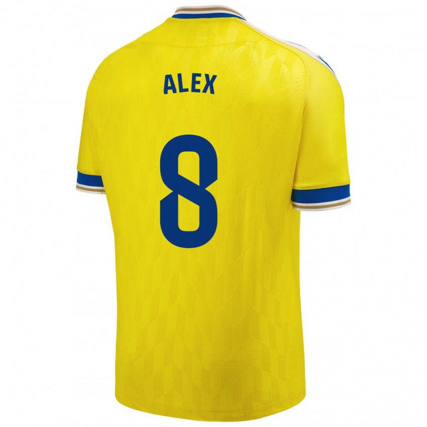 Niño Camiseta Álex Fernández #8 Amarillo 1ª Equipación 2023/24 La Camisa Argentina