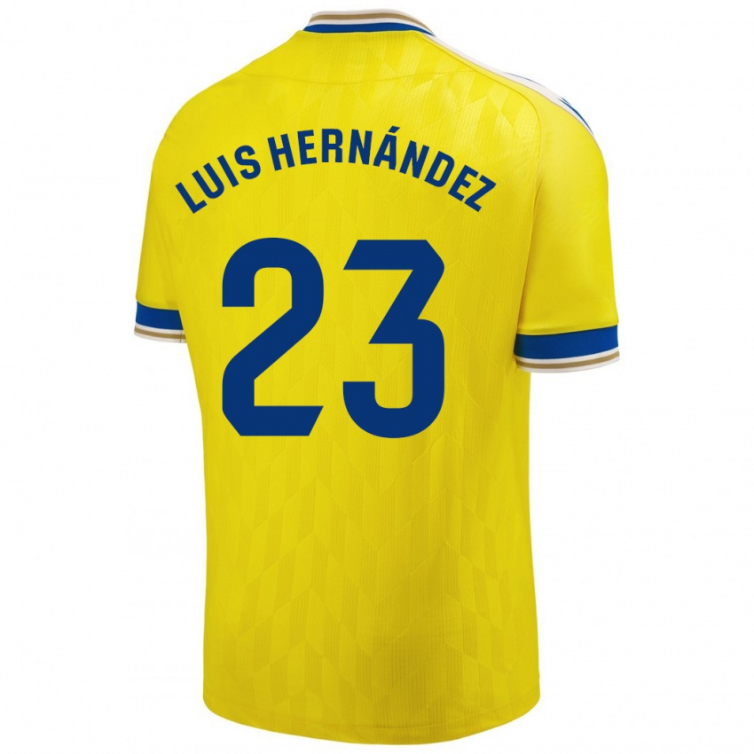 Niño Camiseta Luis Hernández #23 Amarillo 1ª Equipación 2023/24 La Camisa Argentina