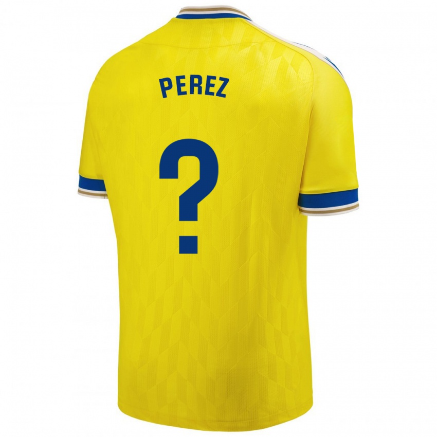 Niño Camiseta Ángel Pérez #0 Amarillo 1ª Equipación 2023/24 La Camisa Argentina