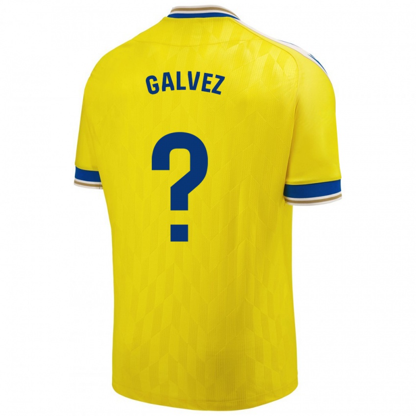 Niño Camiseta Gonzalo Gálvez #0 Amarillo 1ª Equipación 2023/24 La Camisa Argentina