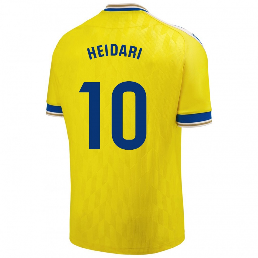 Niño Camiseta Arman Heidari #10 Amarillo 1ª Equipación 2023/24 La Camisa Argentina