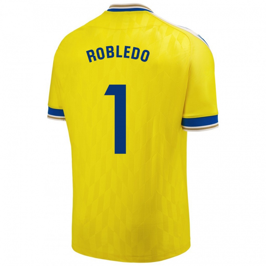 Niño Camiseta Robledo #1 Amarillo 1ª Equipación 2023/24 La Camisa Argentina