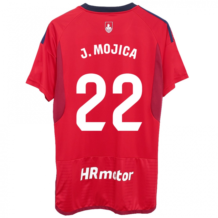 Niño Camiseta Johan Mojica #22 Rojo 1ª Equipación 2023/24 La Camisa Argentina