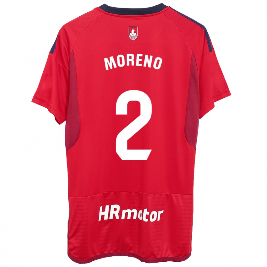 Niño Camiseta Jorge Moreno #27 Rojo 1ª Equipación 2023/24 La Camisa Argentina