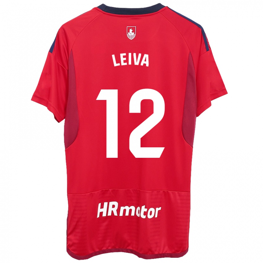 Niño Camiseta Álvaro Leiva #12 Rojo 1ª Equipación 2023/24 La Camisa Argentina