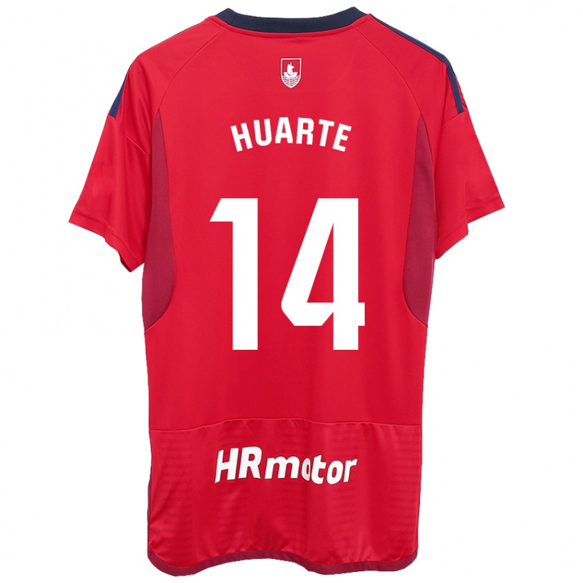 Niño Camiseta Xabi Huarte #14 Rojo 1ª Equipación 2023/24 La Camisa Argentina