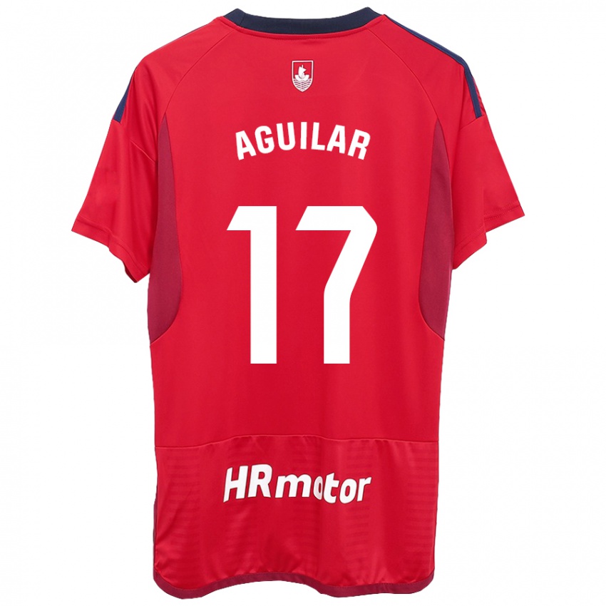 Niño Camiseta Eneko Aguilar #17 Rojo 1ª Equipación 2023/24 La Camisa Argentina