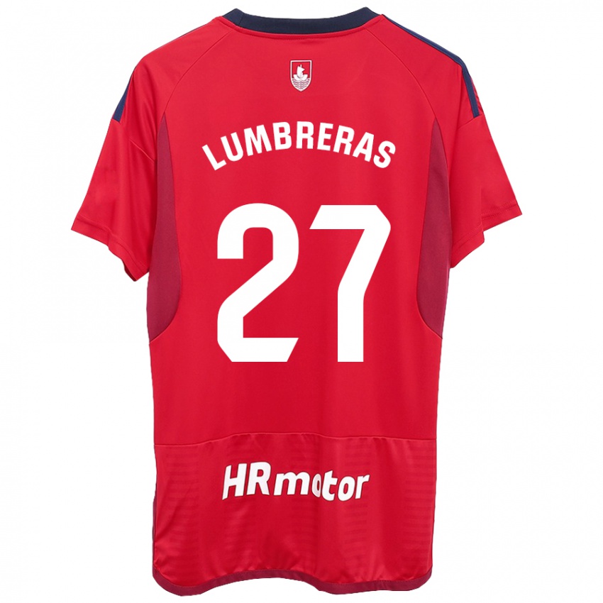 Niño Camiseta Carlos Lumbreras #27 Rojo 1ª Equipación 2023/24 La Camisa Argentina