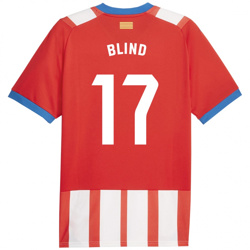 Niño Camiseta Daley Blind #17 Rojo Blanco 1ª Equipación 2023/24 La Camisa Argentina