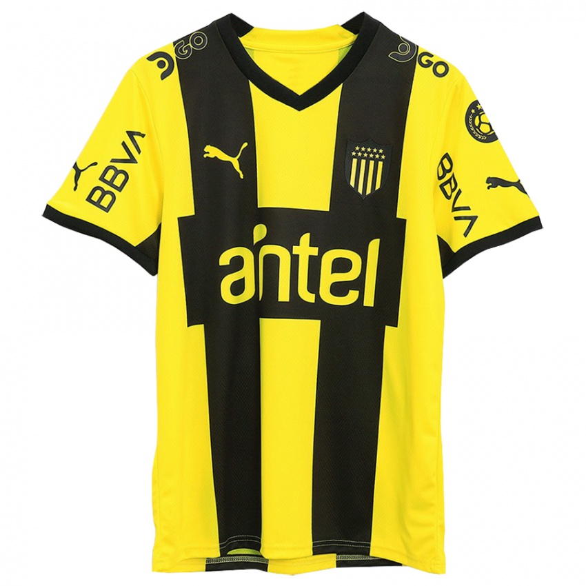 Niño Camiseta Hernán Menosse #3 Amarillo Negro 1ª Equipación 2023/24 La Camisa Argentina