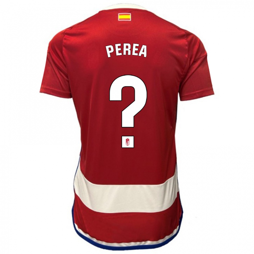 Niño Camiseta Adri Perea #0 Rojo 1ª Equipación 2023/24 La Camisa Argentina