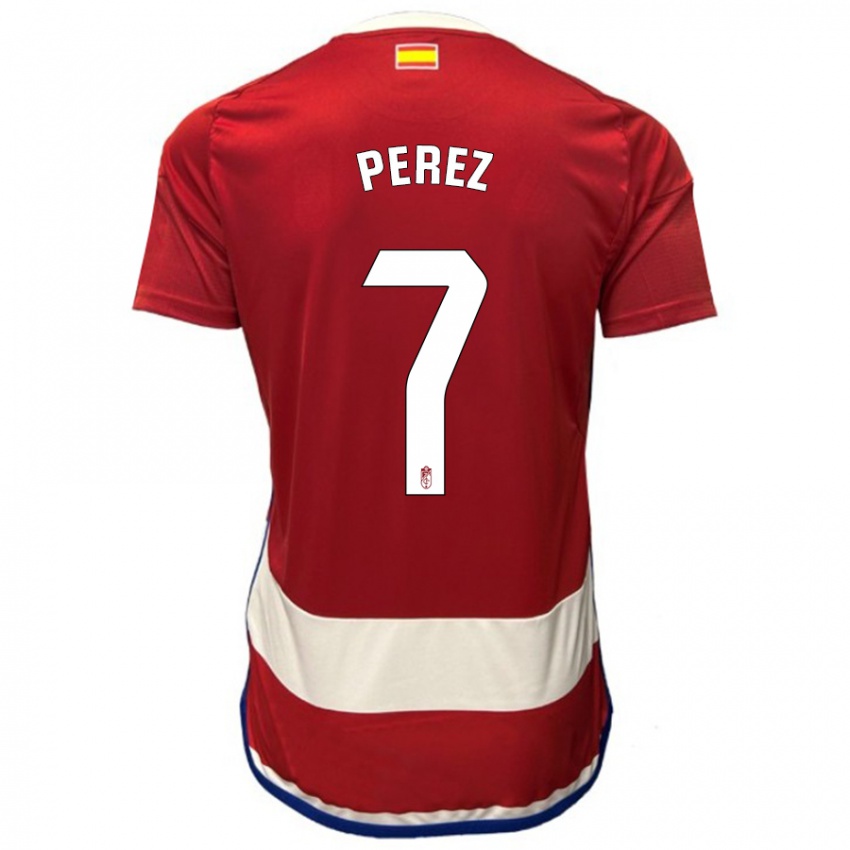 Niño Camiseta Laura Pérez #7 Rojo 1ª Equipación 2023/24 La Camisa Argentina