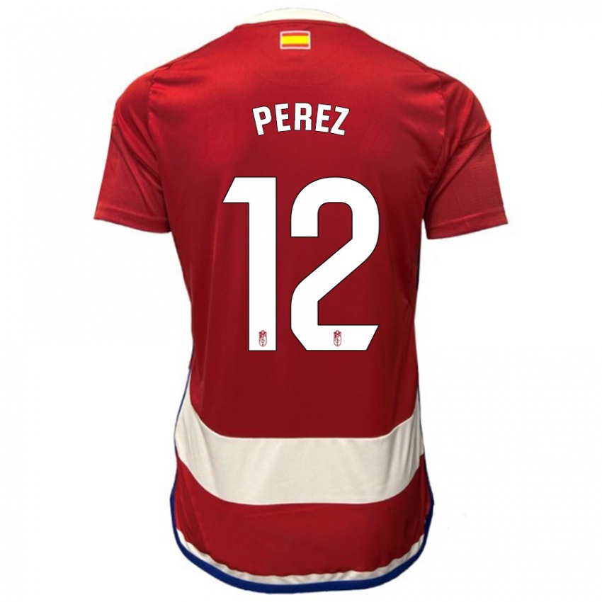 Niño Camiseta Alba Pérez #12 Rojo 1ª Equipación 2023/24 La Camisa Argentina