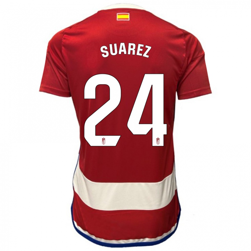 Niño Camiseta Carlota Suárez #24 Rojo 1ª Equipación 2023/24 La Camisa Argentina