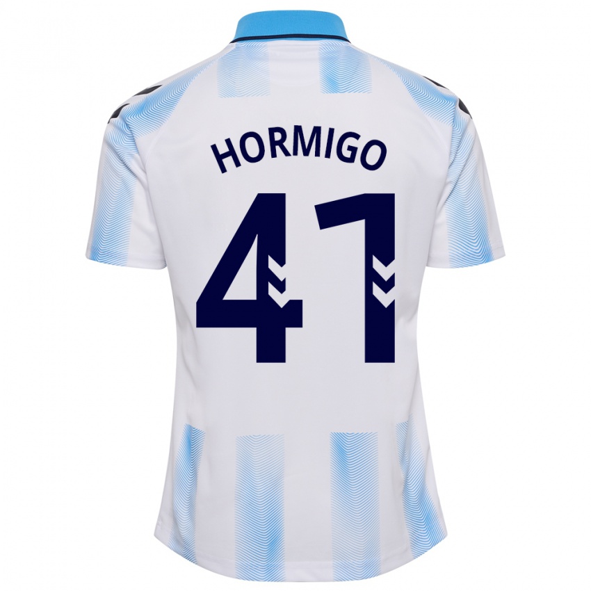 Niño Camiseta Cintia Hormigo #41 Blanco Azul 1ª Equipación 2023/24 La Camisa Argentina