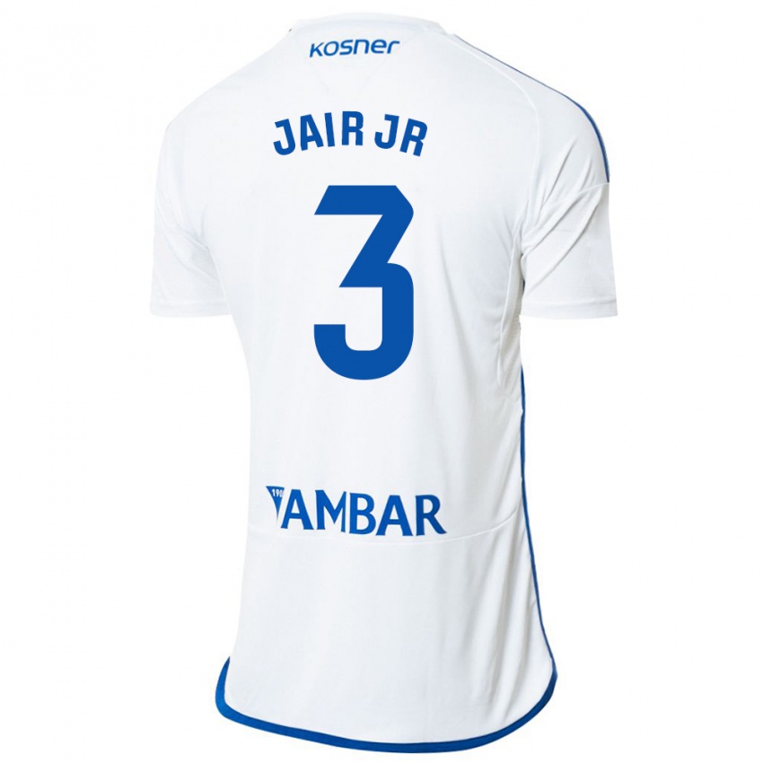 Niño Camiseta Jair Amador #3 Blanco 1ª Equipación 2023/24 La Camisa Argentina