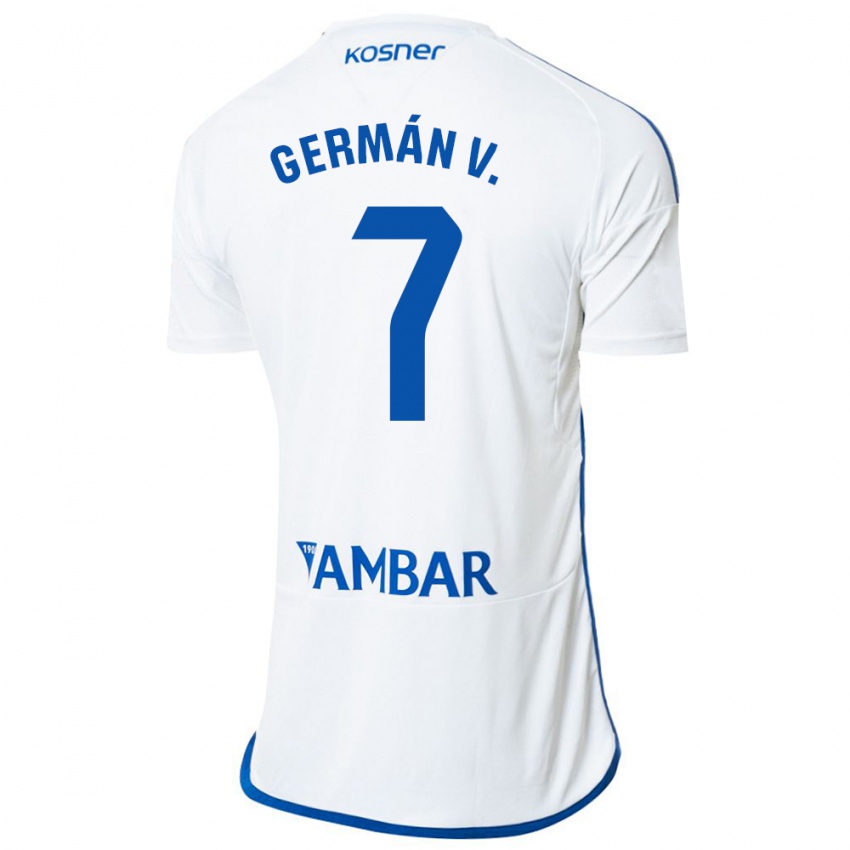 Niño Camiseta German Valera #7 Blanco 1ª Equipación 2023/24 La Camisa Argentina