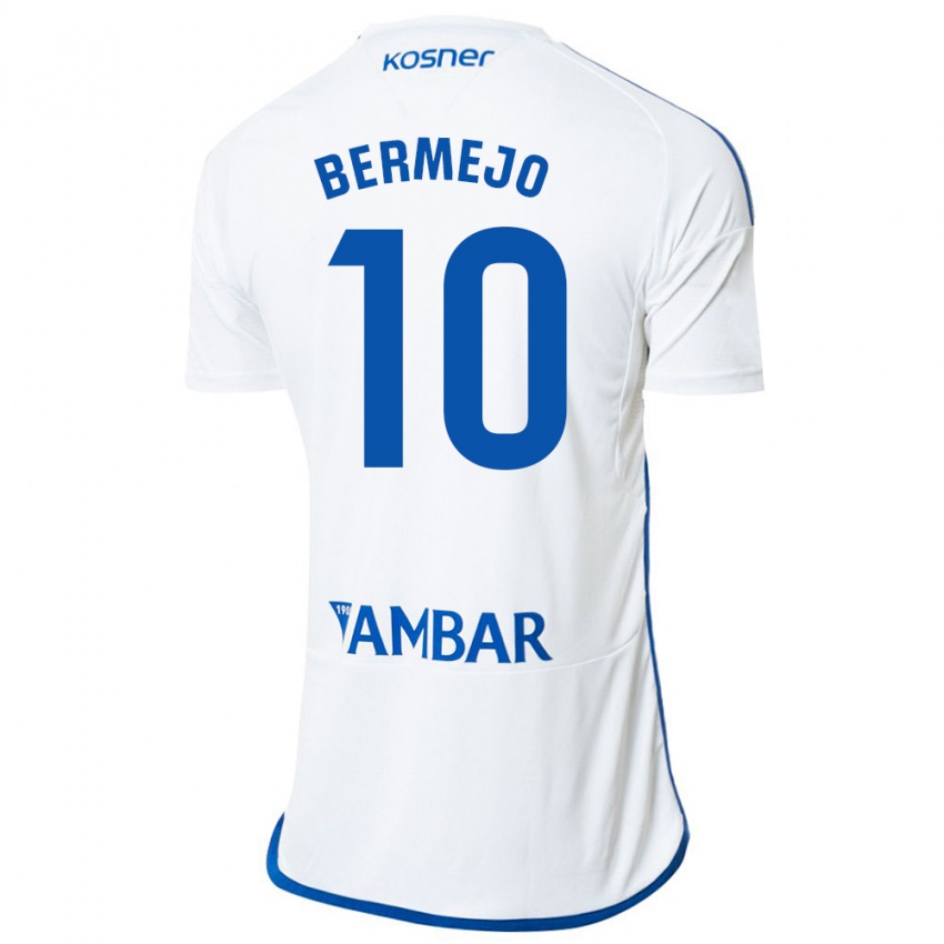 Niño Camiseta Sergio Bermejo #10 Blanco 1ª Equipación 2023/24 La Camisa Argentina