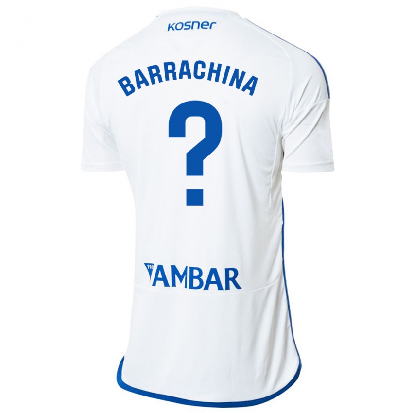 Niño Camiseta Hugo Barrachina #0 Blanco 1ª Equipación 2023/24 La Camisa Argentina