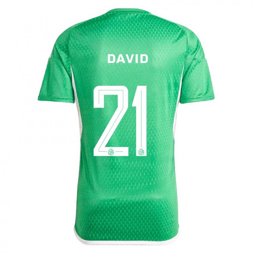 Niño Camiseta Dean David #21 Blanco Azul 1ª Equipación 2023/24 La Camisa Argentina