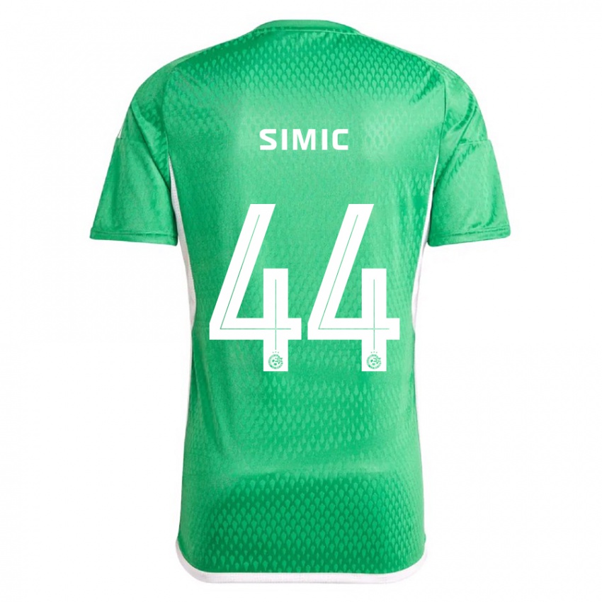 Niño Camiseta Lorenco Simic #44 Blanco Azul 1ª Equipación 2023/24 La Camisa Argentina