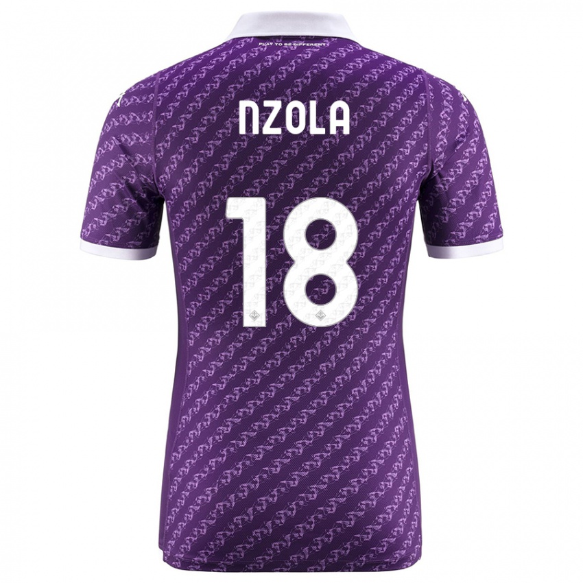 Niño Camiseta M'bala Nzola #18 Violeta 1ª Equipación 2023/24 La Camisa Argentina