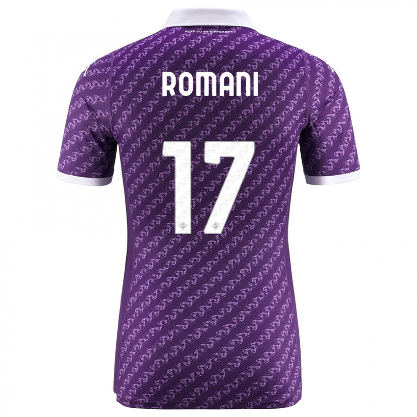 Niño Camiseta Lorenzo Romani #17 Violeta 1ª Equipación 2023/24 La Camisa Argentina