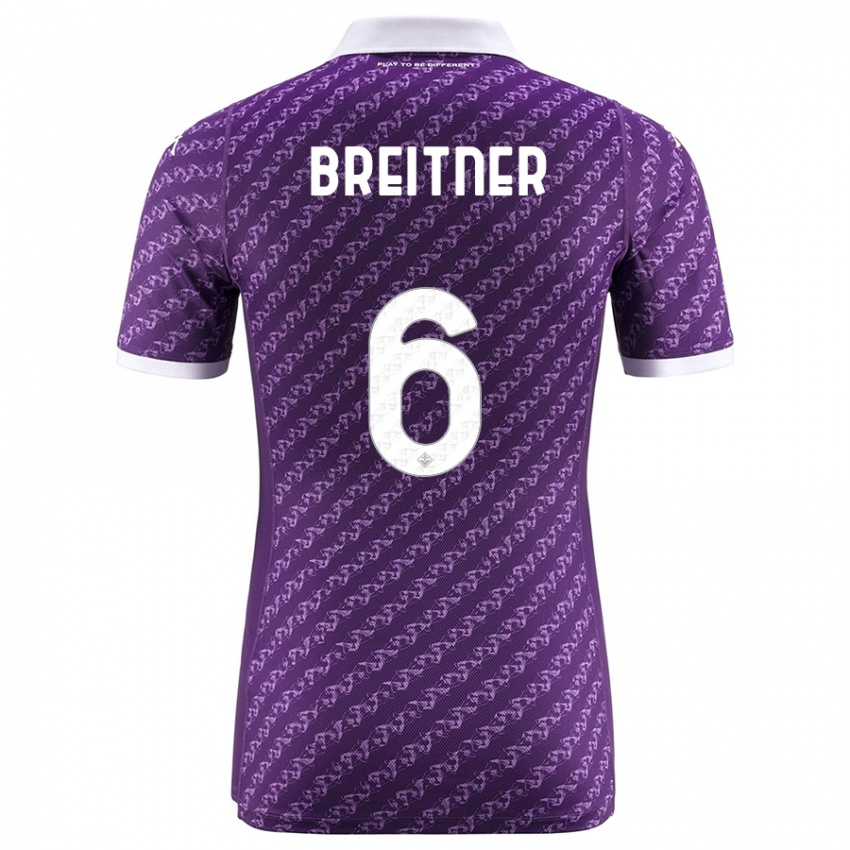 Niño Camiseta Stephanie Breitner #6 Violeta 1ª Equipación 2023/24 La Camisa Argentina