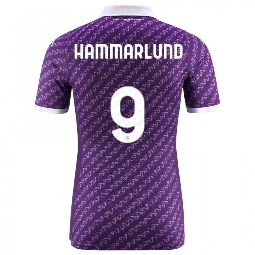 Niño Camiseta Pauline Hammarlund #9 Violeta 1ª Equipación 2023/24 La Camisa Argentina