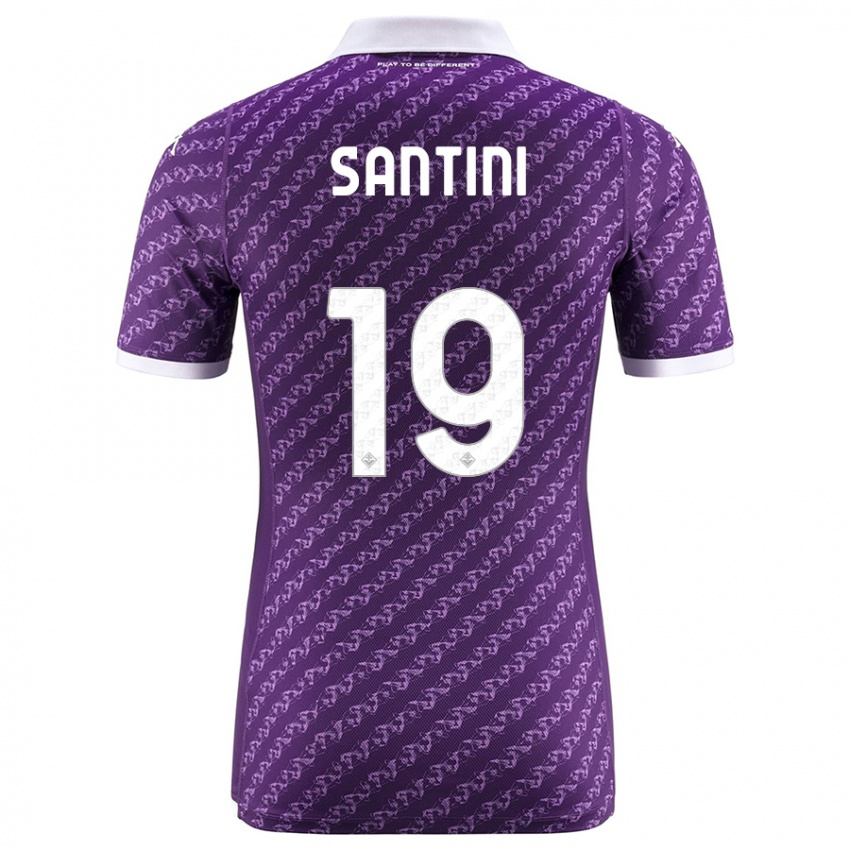Niño Camiseta Margherita Santini #19 Violeta 1ª Equipación 2023/24 La Camisa Argentina
