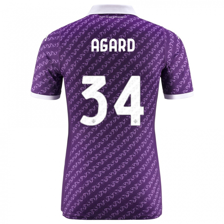 Niño Camiseta Laura Agard #34 Violeta 1ª Equipación 2023/24 La Camisa Argentina
