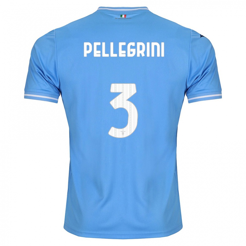Niño Camiseta Luca Pellegrini #3 Azul 1ª Equipación 2023/24 La Camisa Argentina