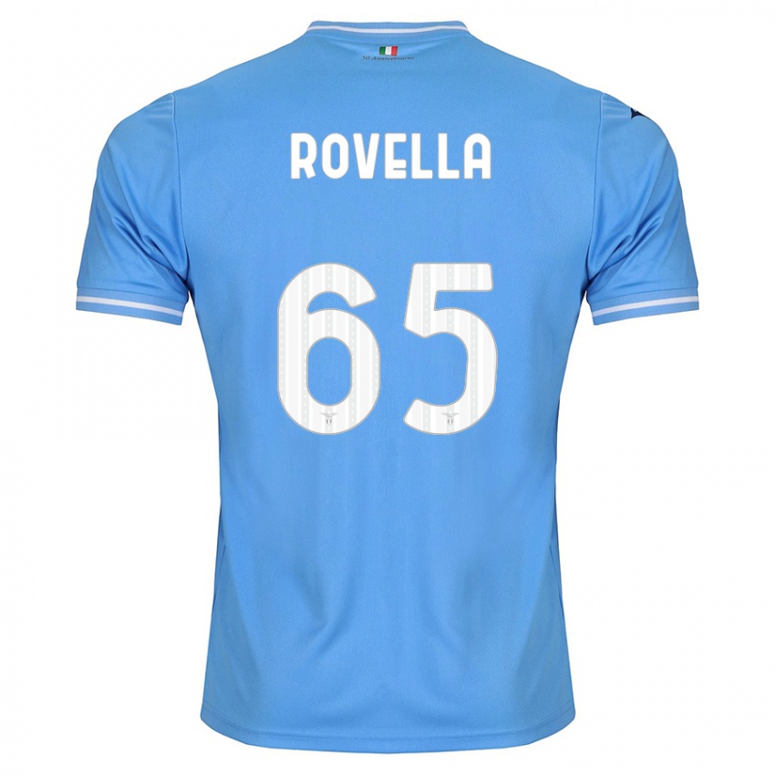 Niño Camiseta Nicolo Rovella #65 Azul 1ª Equipación 2023/24 La Camisa Argentina