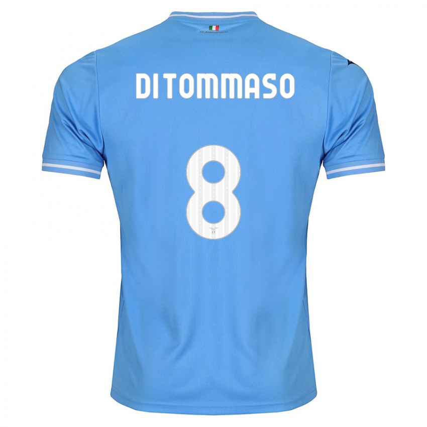 Niño Camiseta Leonardo Di Tommaso #8 Azul 1ª Equipación 2023/24 La Camisa Argentina