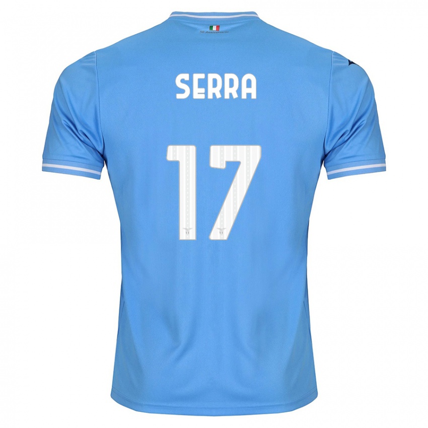 Niño Camiseta Federico Serra #17 Azul 1ª Equipación 2023/24 La Camisa Argentina